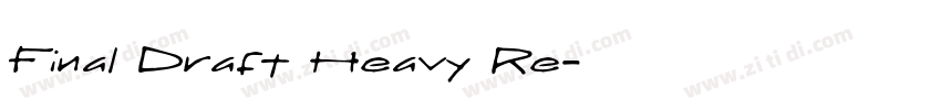 Final Draft Heavy Re字体转换